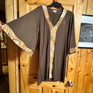 Natori Olive and Floral dress